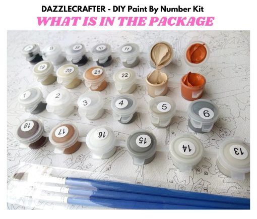 WATERCOLOR FLOWERS  - DIY Adult Paint By Number Kit - Image 7